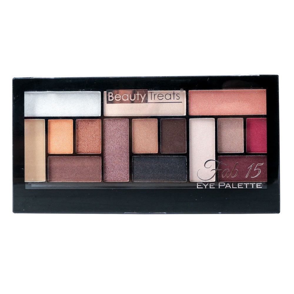 BEAUTY TREATS Fab 15 Lidschatten-Palette