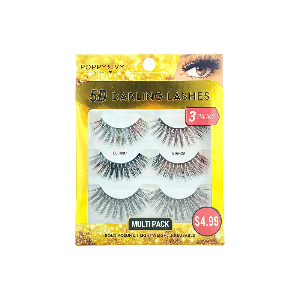 ABSOLUTE Poppy & Ivy 5D Darling Lashes (3er-Pack) - Bianca