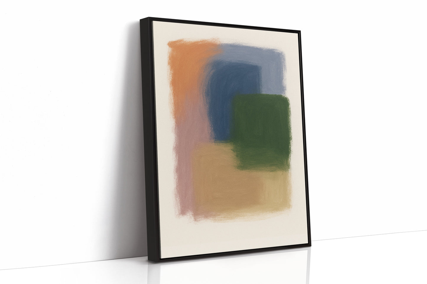 Impression d'art abstraite élégante aux couleurs pastel