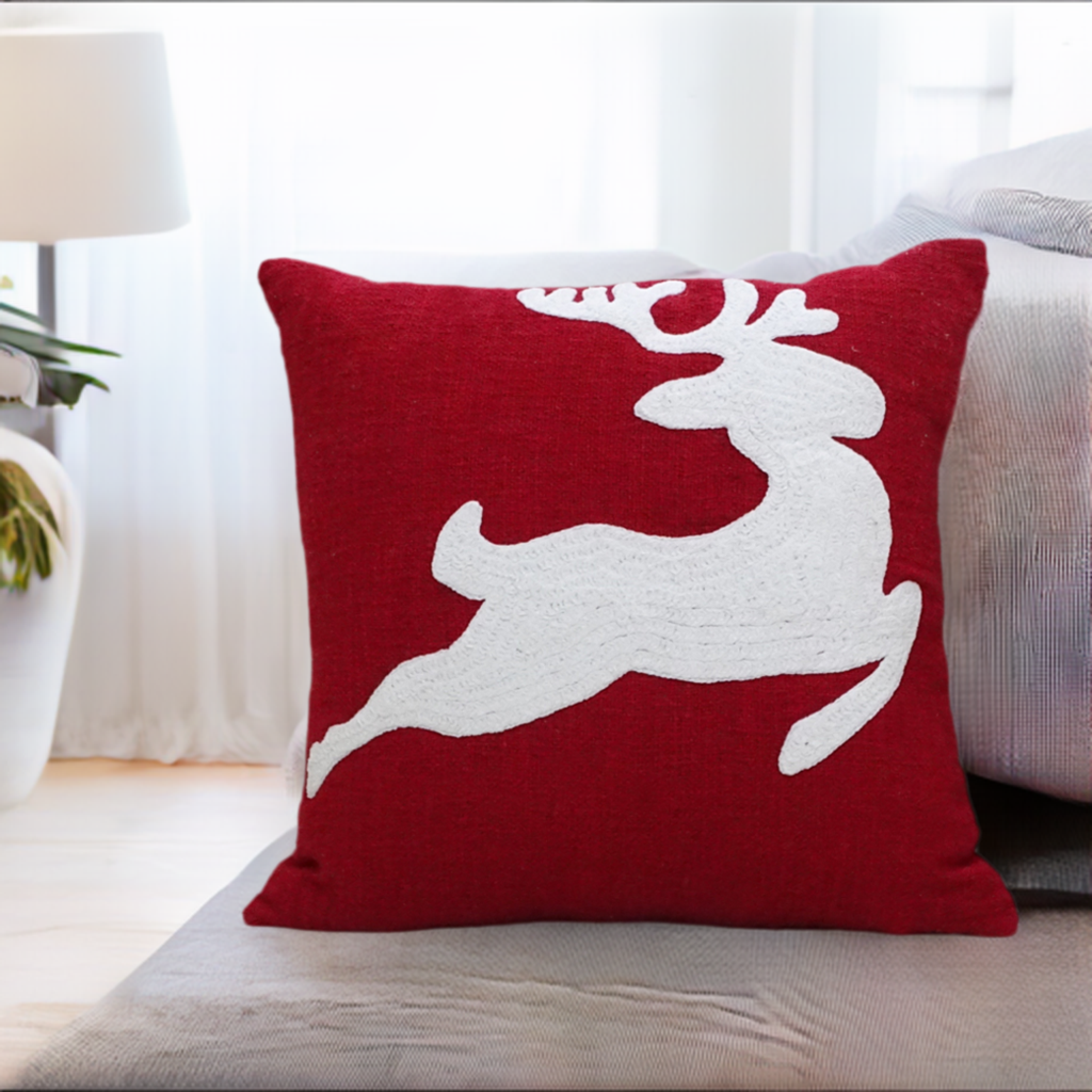 Vibhsa Christmas Decorative Throw Pillow for Christmas 20" x 20"