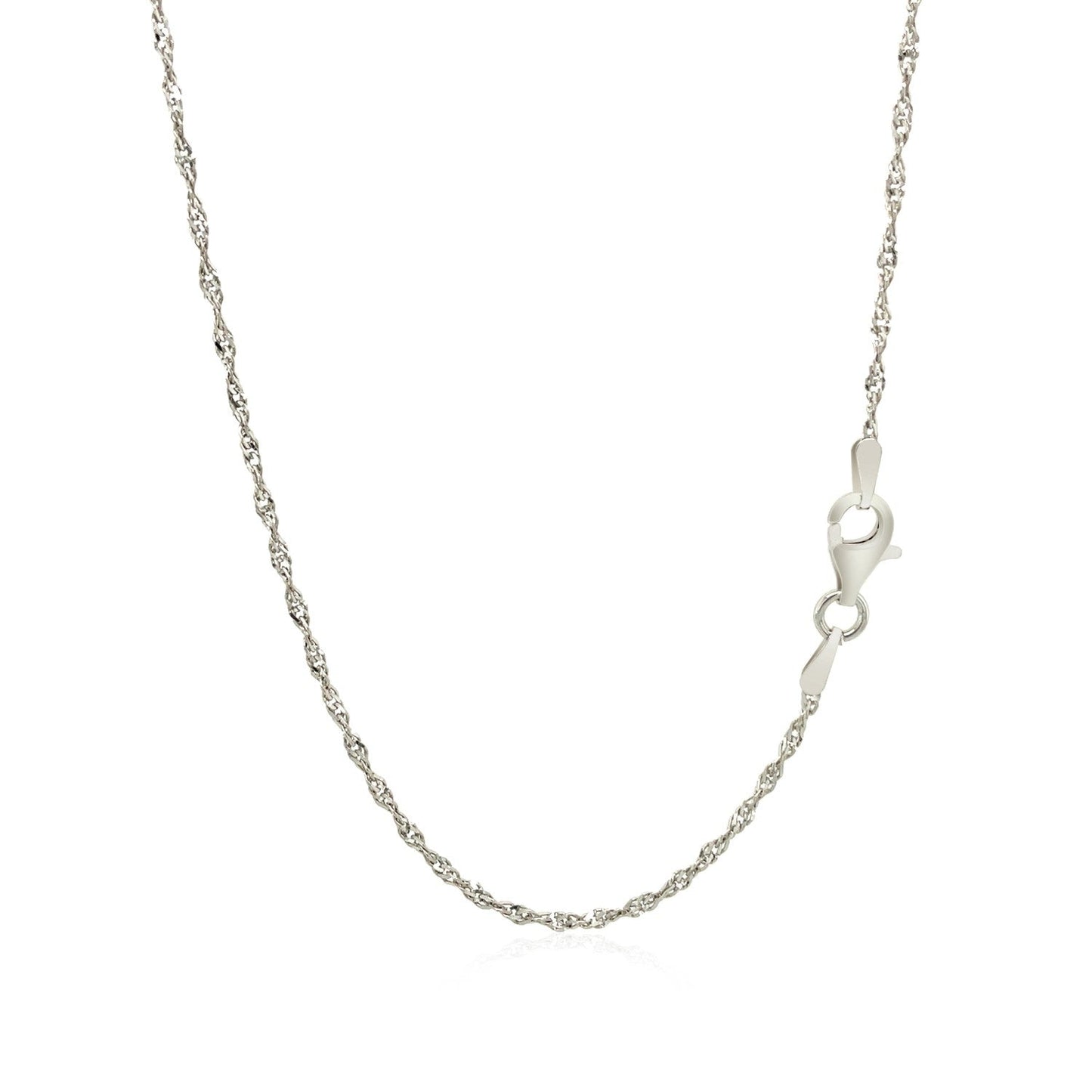 Sterling Silver 1.6mm Singapore Style Chain (1.50 mm) - ThisandThatShoppe