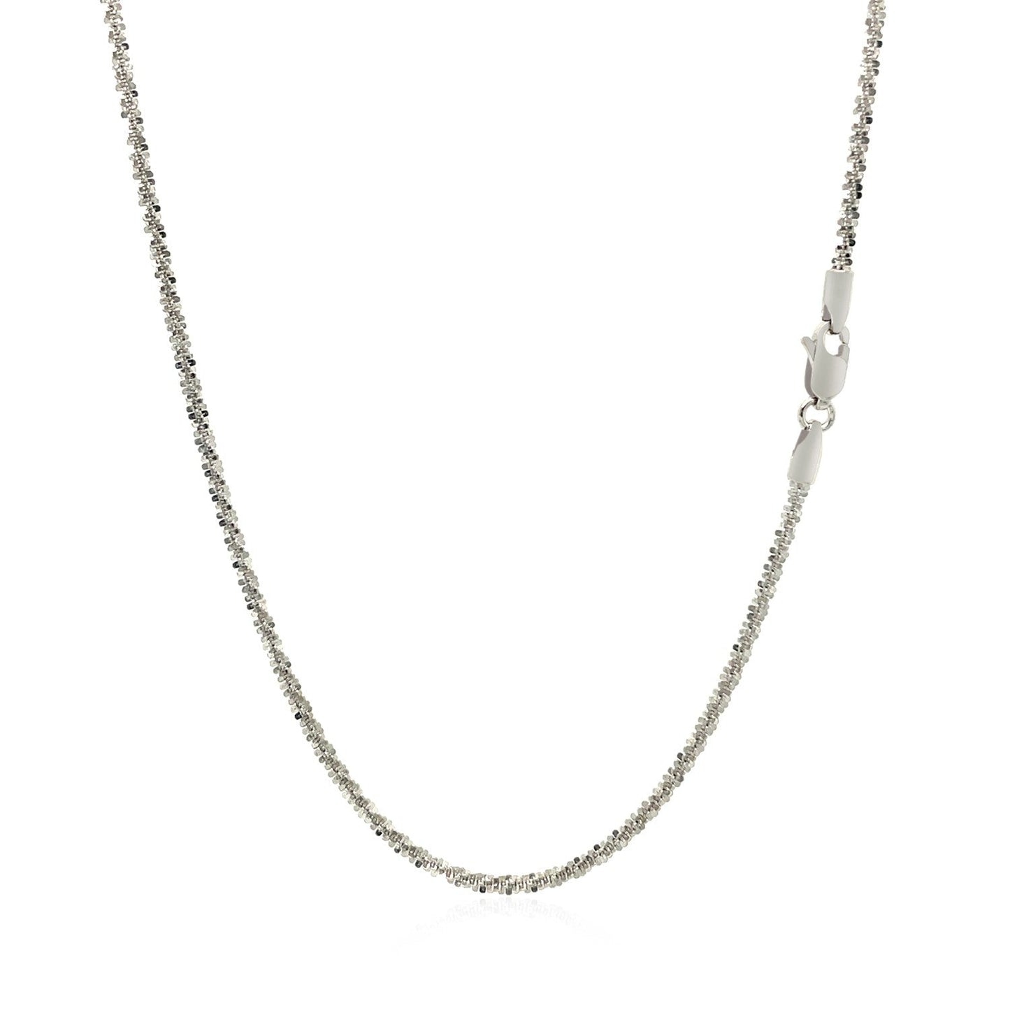 14k White Gold Sparkle Chain (1.50 mm) - ThisandThatShoppe