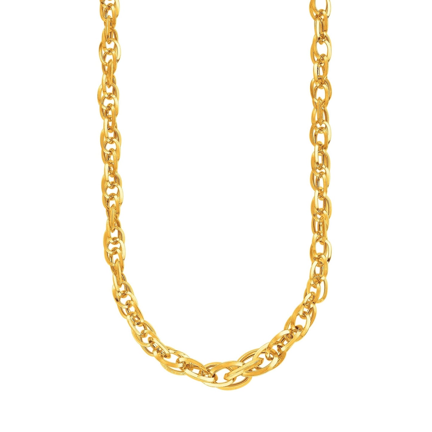 14k Yellow Gold Ornate Prince of Wales Chain Necklace - ThisandThatShoppe