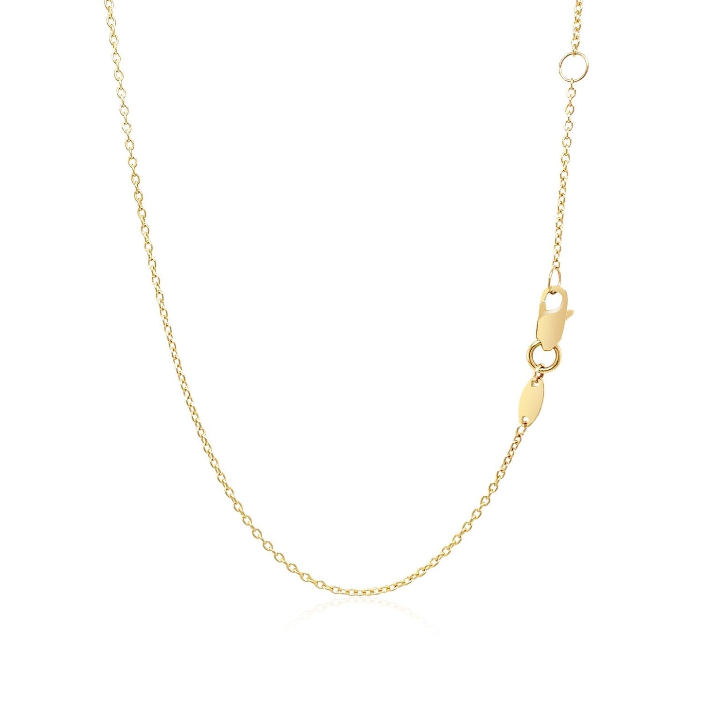 14k Yellow Gold Smooth Flat Horizontal Bar Style Necklace - ThisandThatShoppe