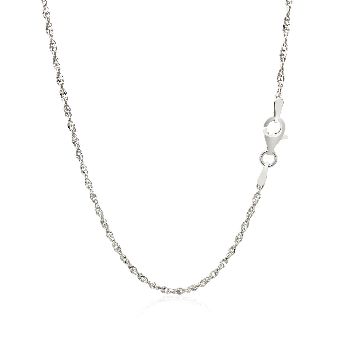 Sterling Silver 2.0mm Singapore Style Chain - ThisandThatShoppe