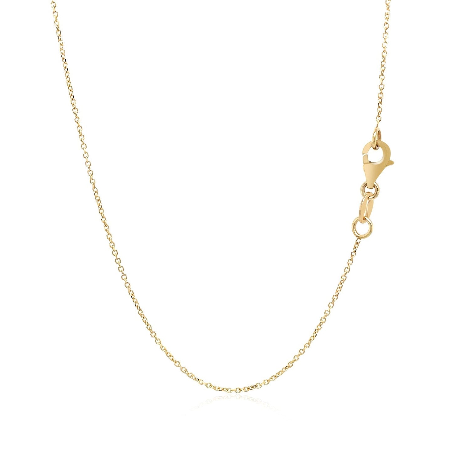 14k Yellow Gold Necklace with Interlocking Petite Rectangles - ThisandThatShoppe