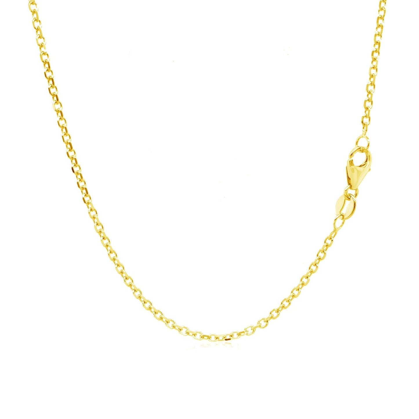 14k Yellow Gold Adjustable Cable Chain (1.50 mm) - ThisandThatShoppe