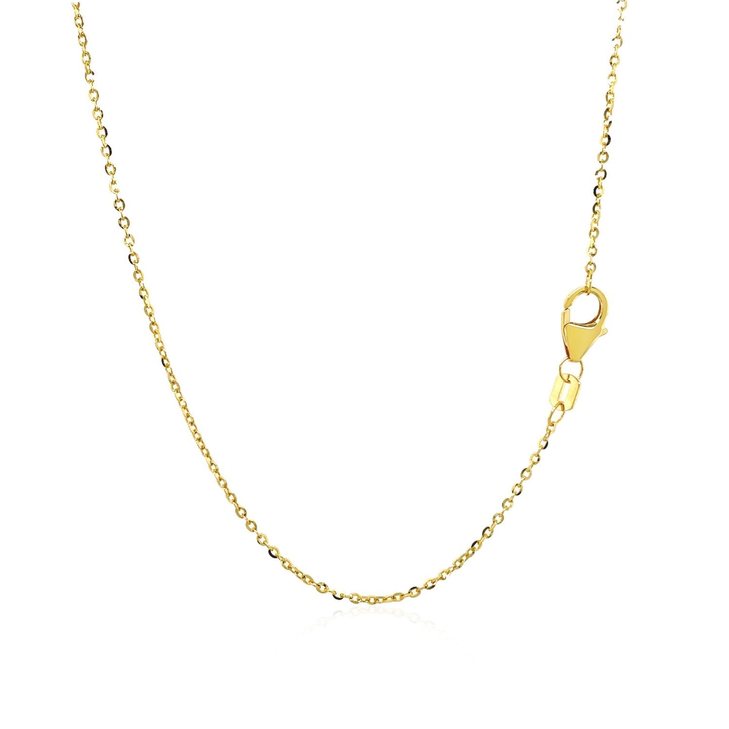 14k Yellow Gold Double-Strand Chain Necklace with Puff Moon and Star - ThisandThatShoppe