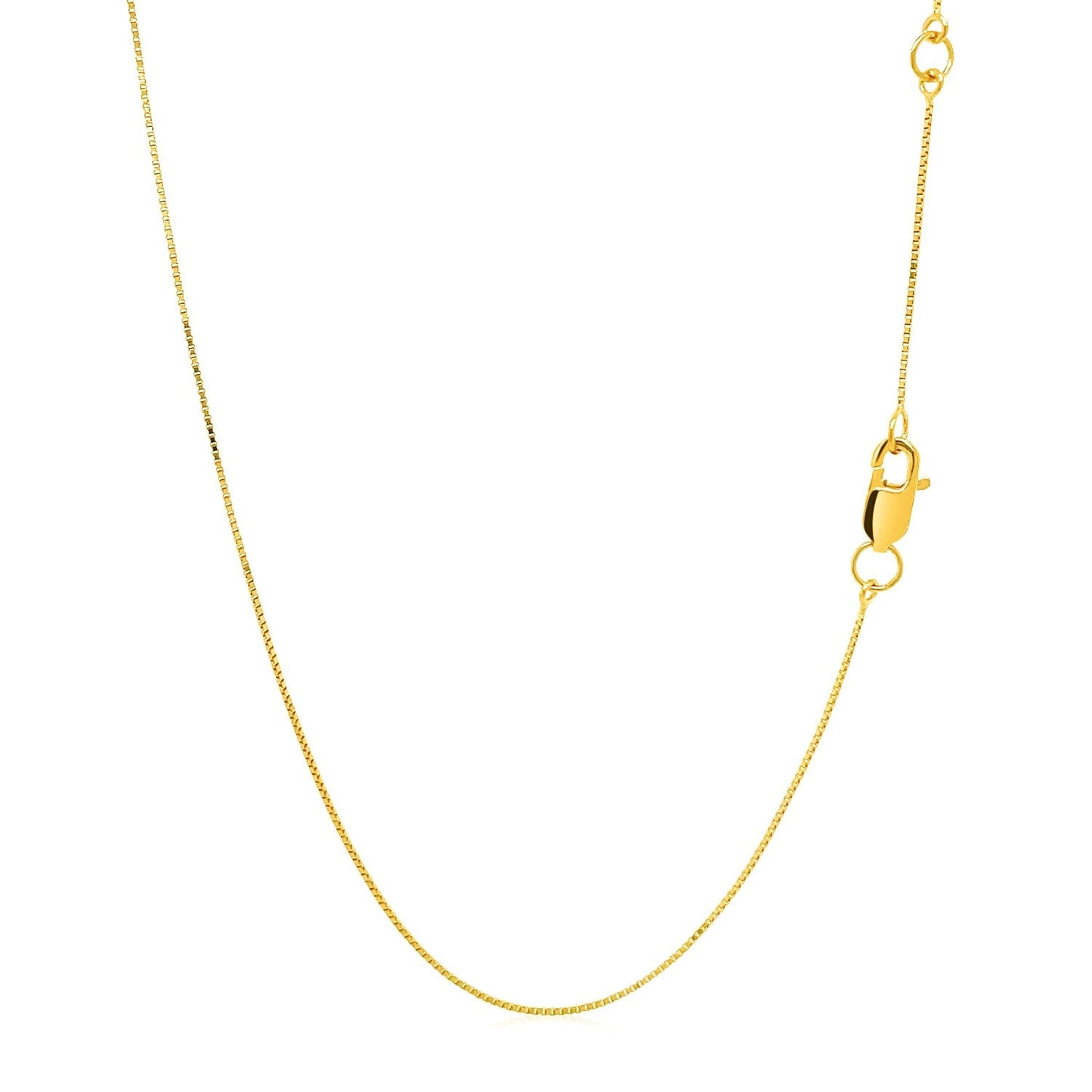 Double Extendable Box Chain in 14k Yellow Gold (0.51 mm) - ThisandThatShoppe