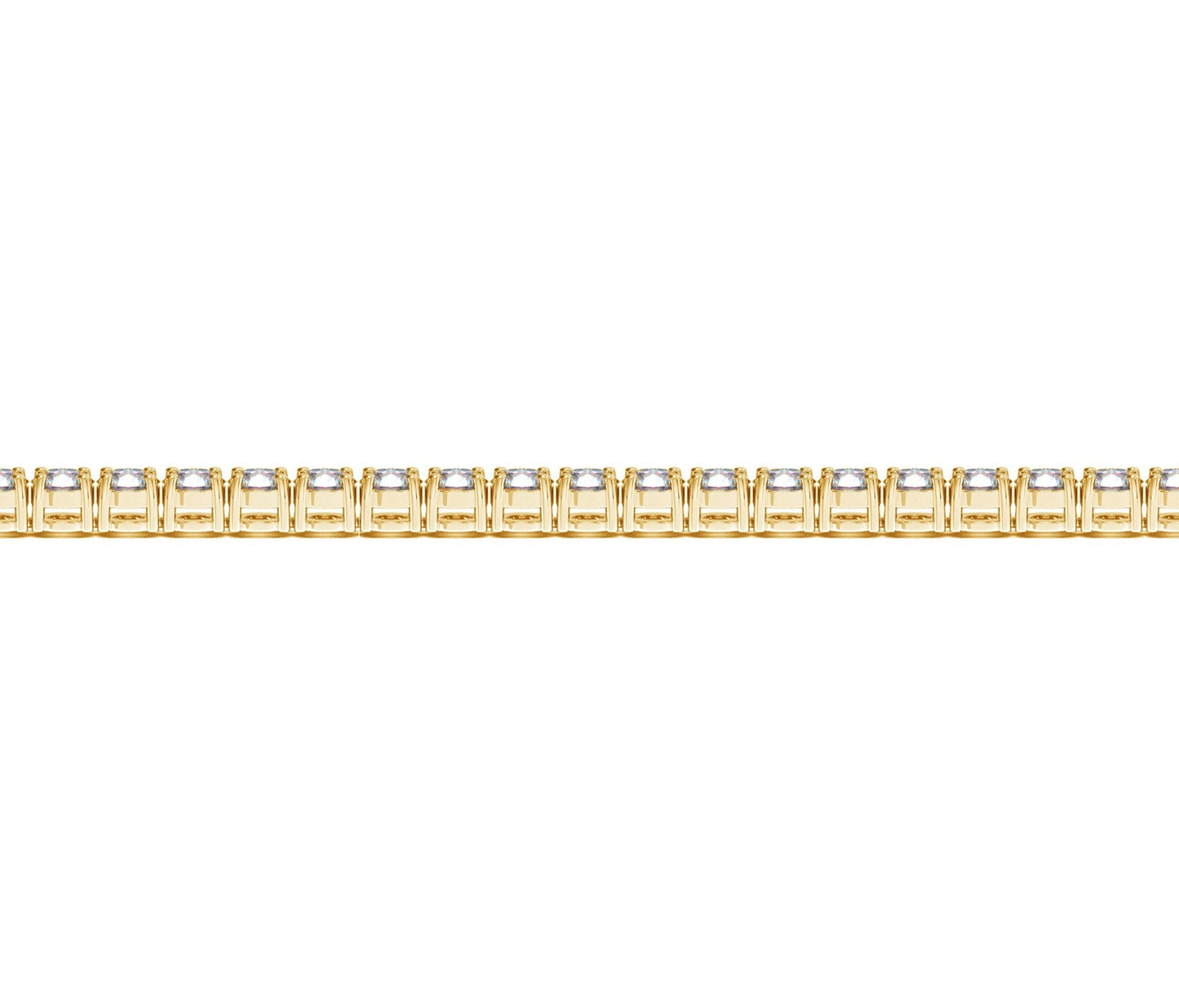 Lab Grown Round Diamond Tennis Bracelet in 14k Yellow Gold(5 cctw F/G VS2/SI1)