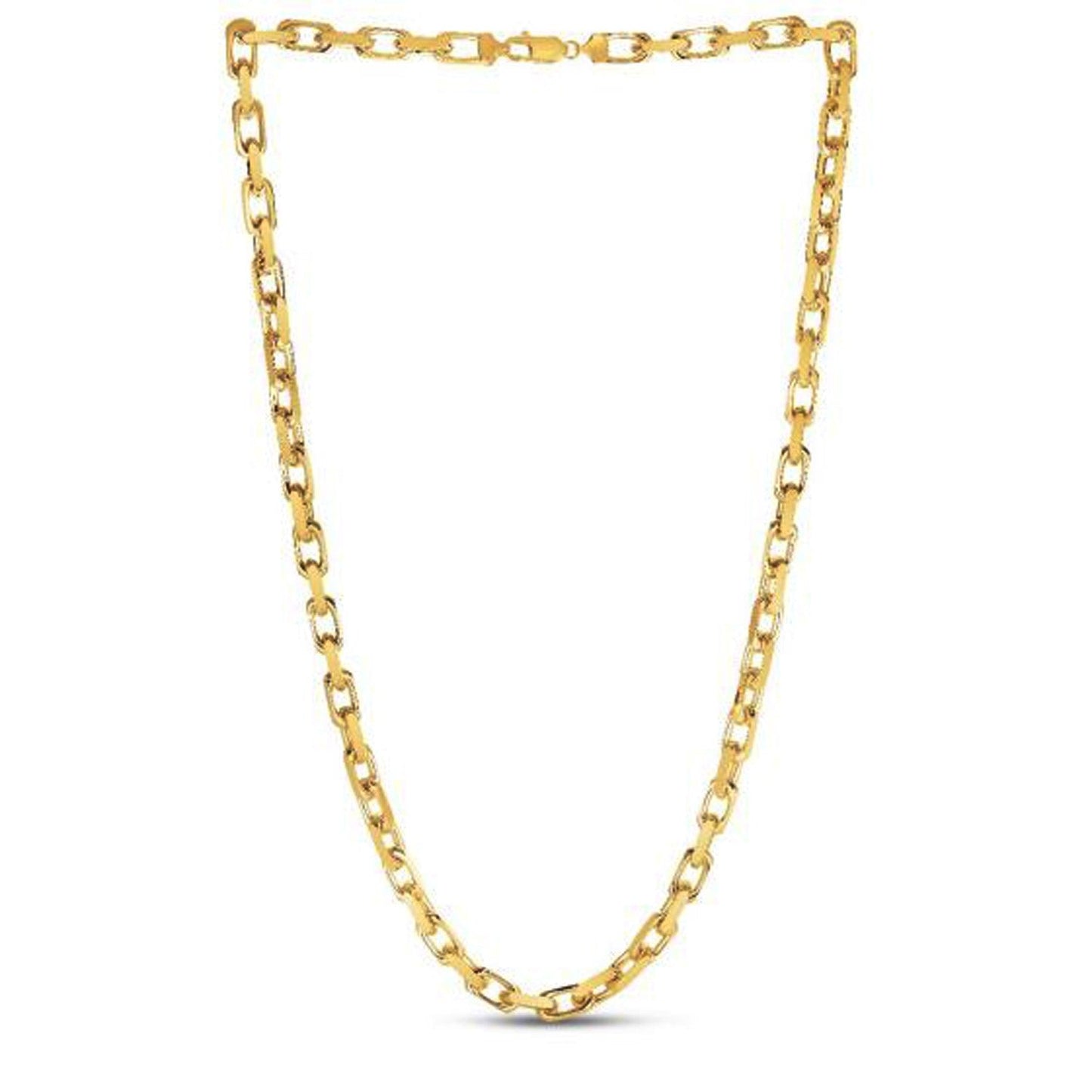 14k Gelbgold Französische Kabel-Gliederkette (6,10 mm)