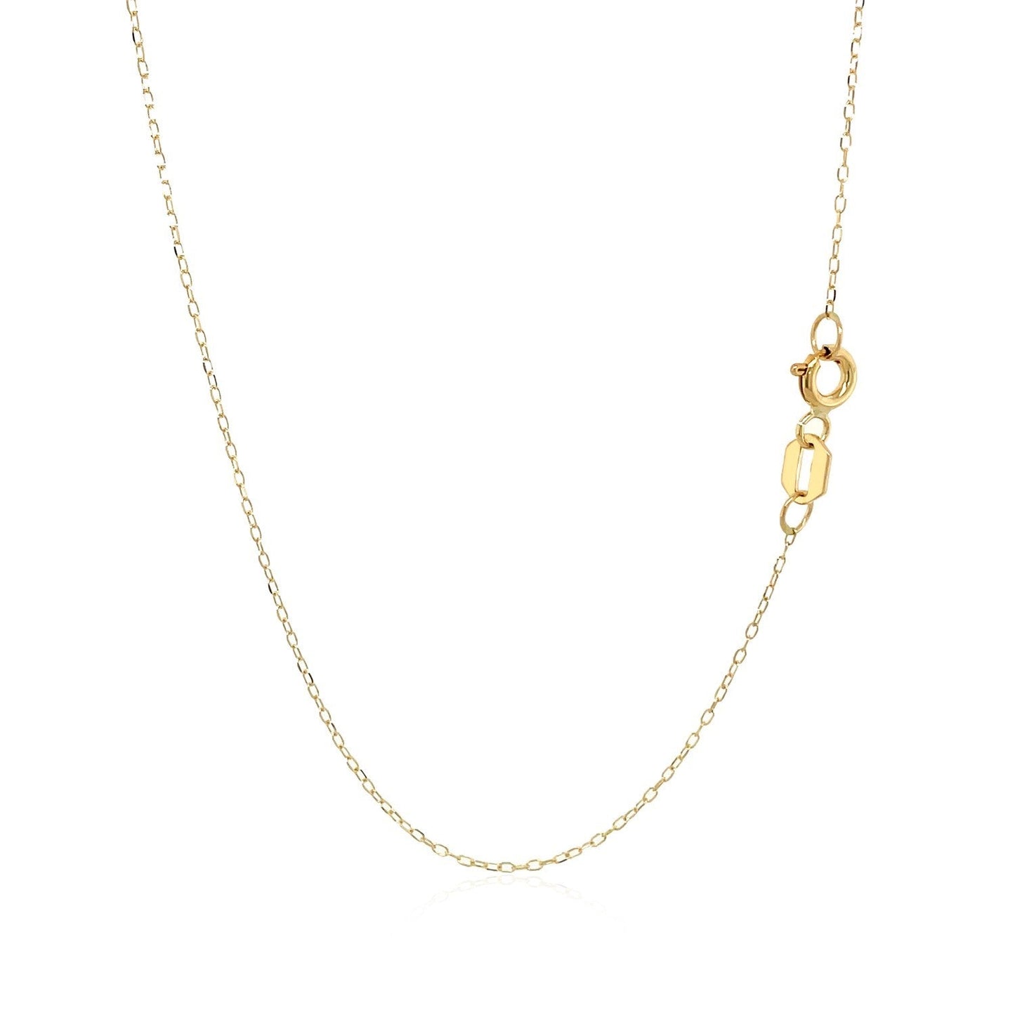 14k Yellow Gold Necklace with Cat Symbol in Mother of Pearl - ThisandThatShoppe