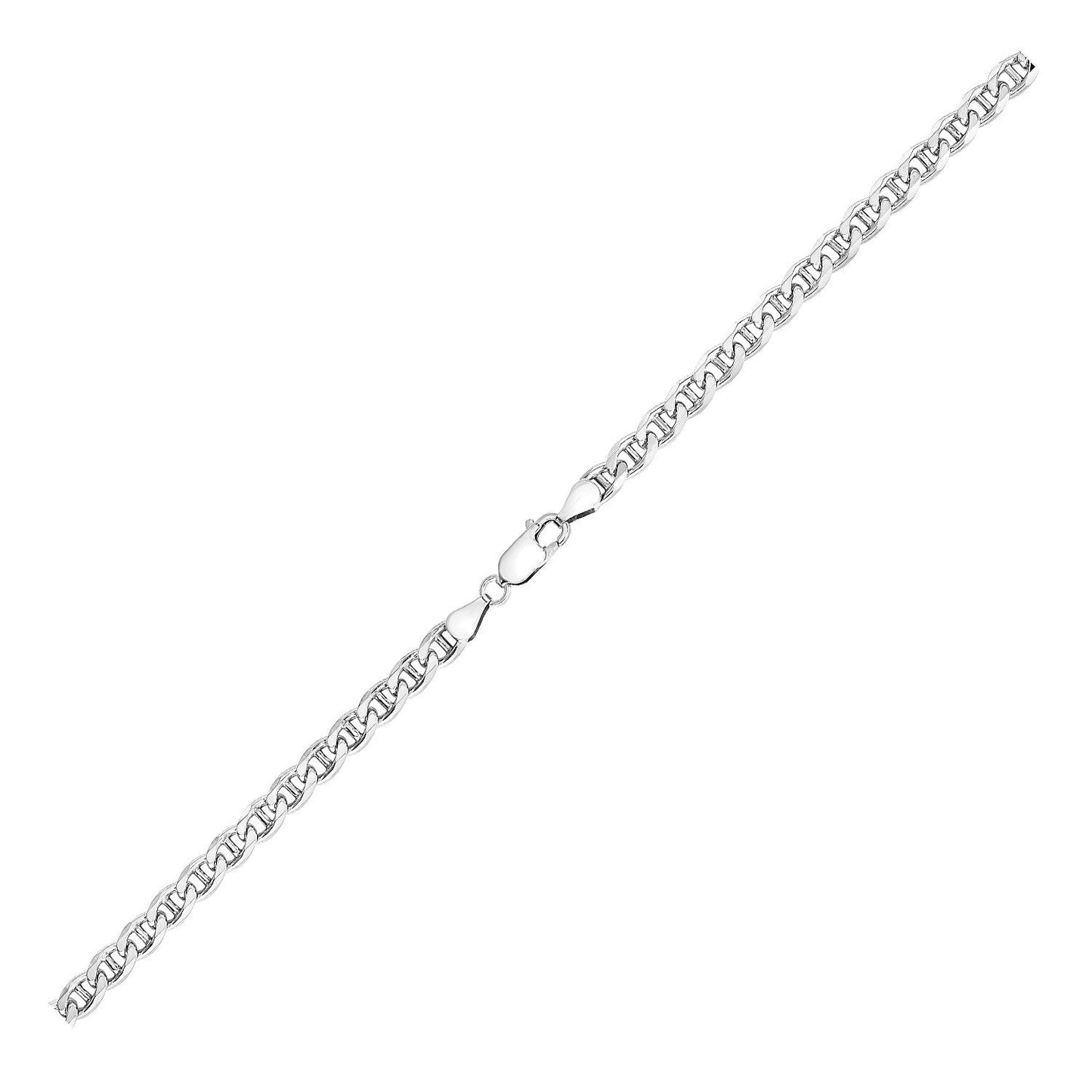 Sterling Silver Rhodium Plated Mariner Chain (5.60 mm) - ThisandThatShoppe