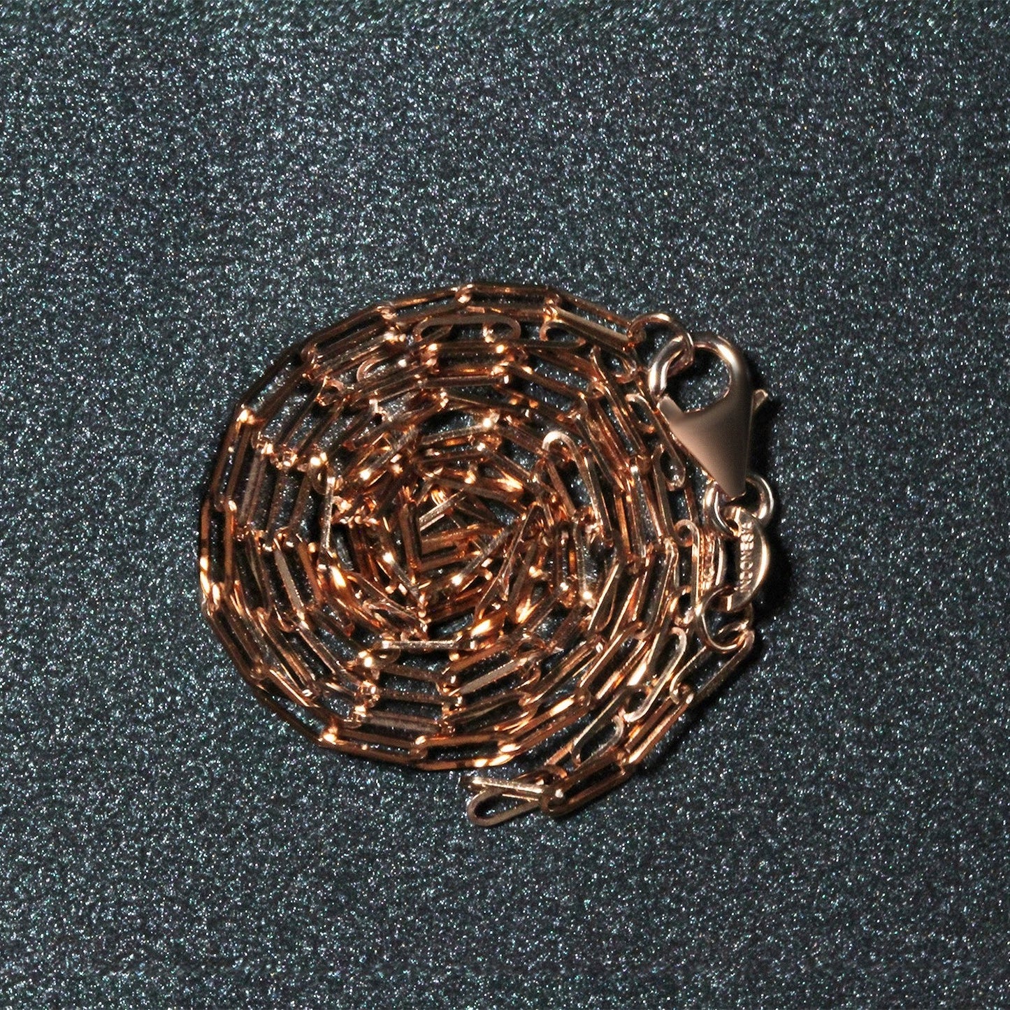 14K Roségold Feine Paperclip-Kette (1.50 mm)