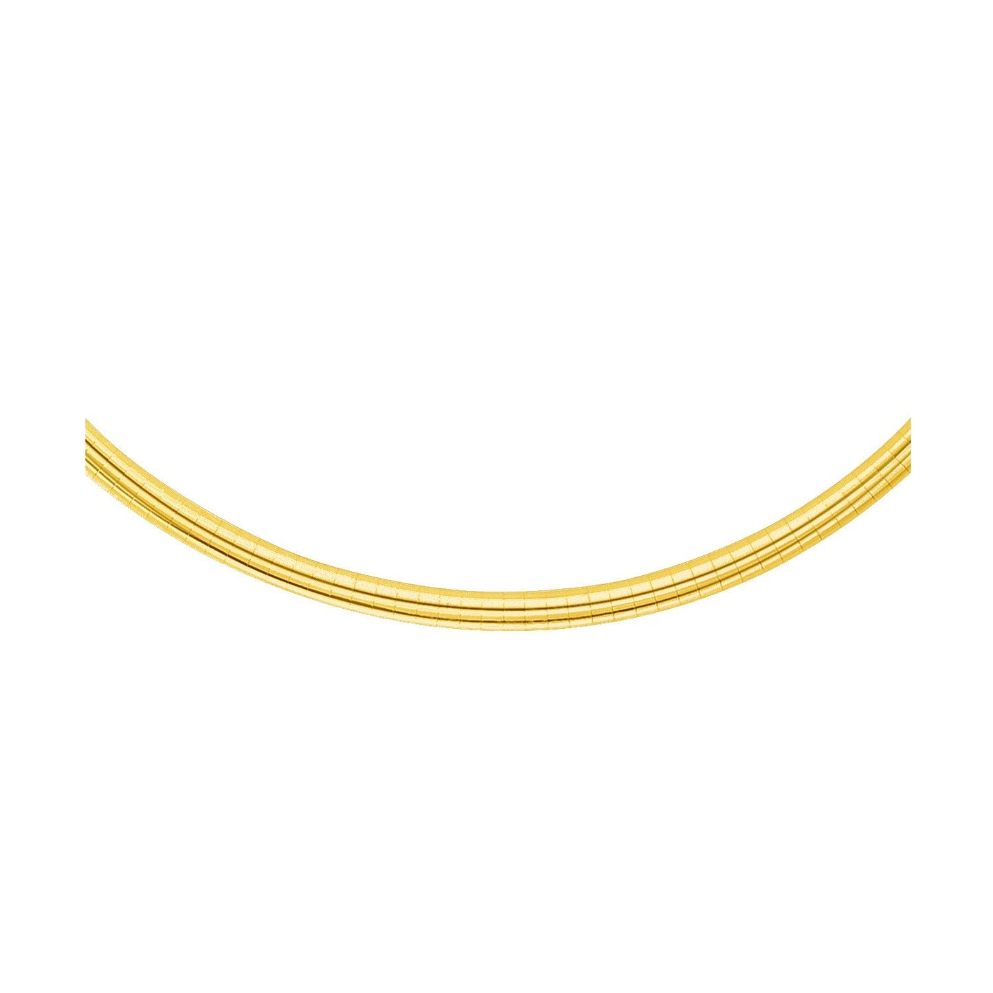 14k Yellow Gold Chain in a Classic Omega Design (4.00 mm) - ThisandThatShoppe