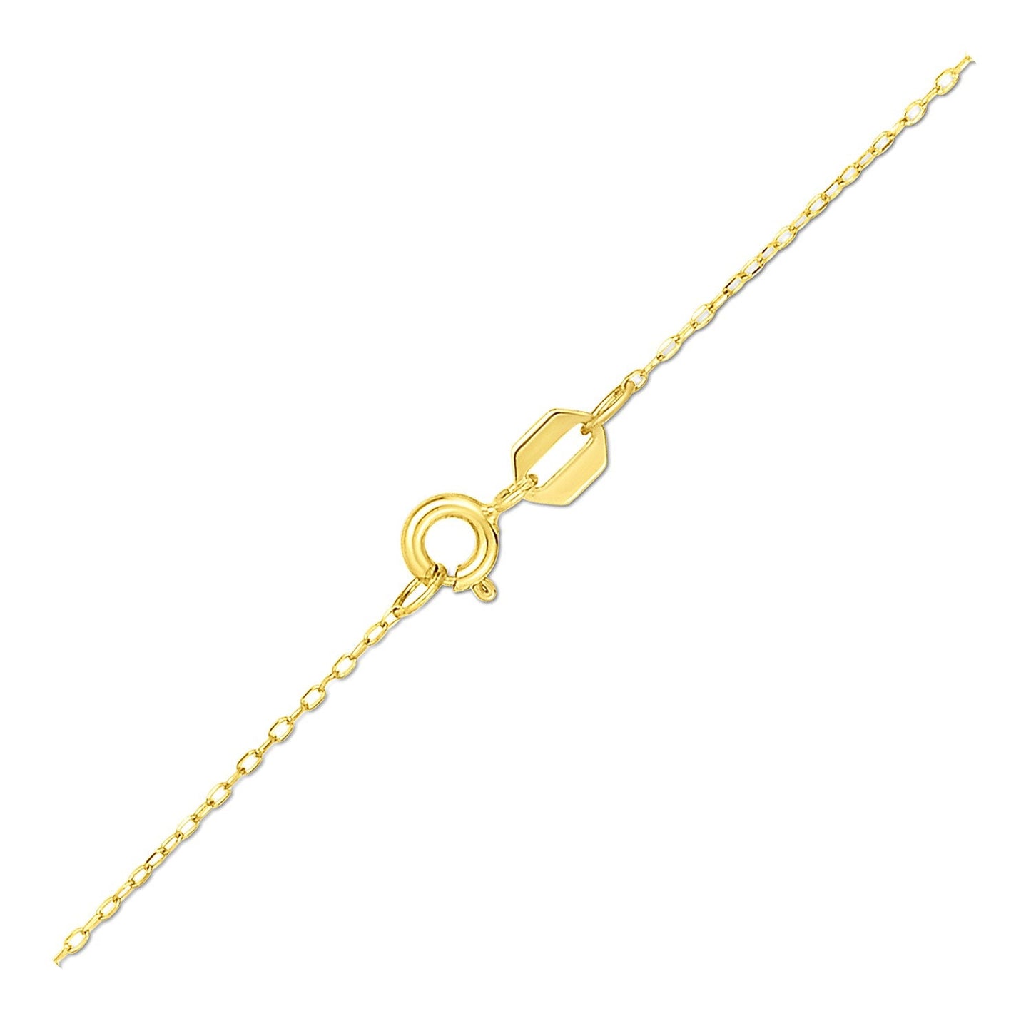 14K Yellow Gold Four Leaf Clover Necklace - ThisandThatShoppe