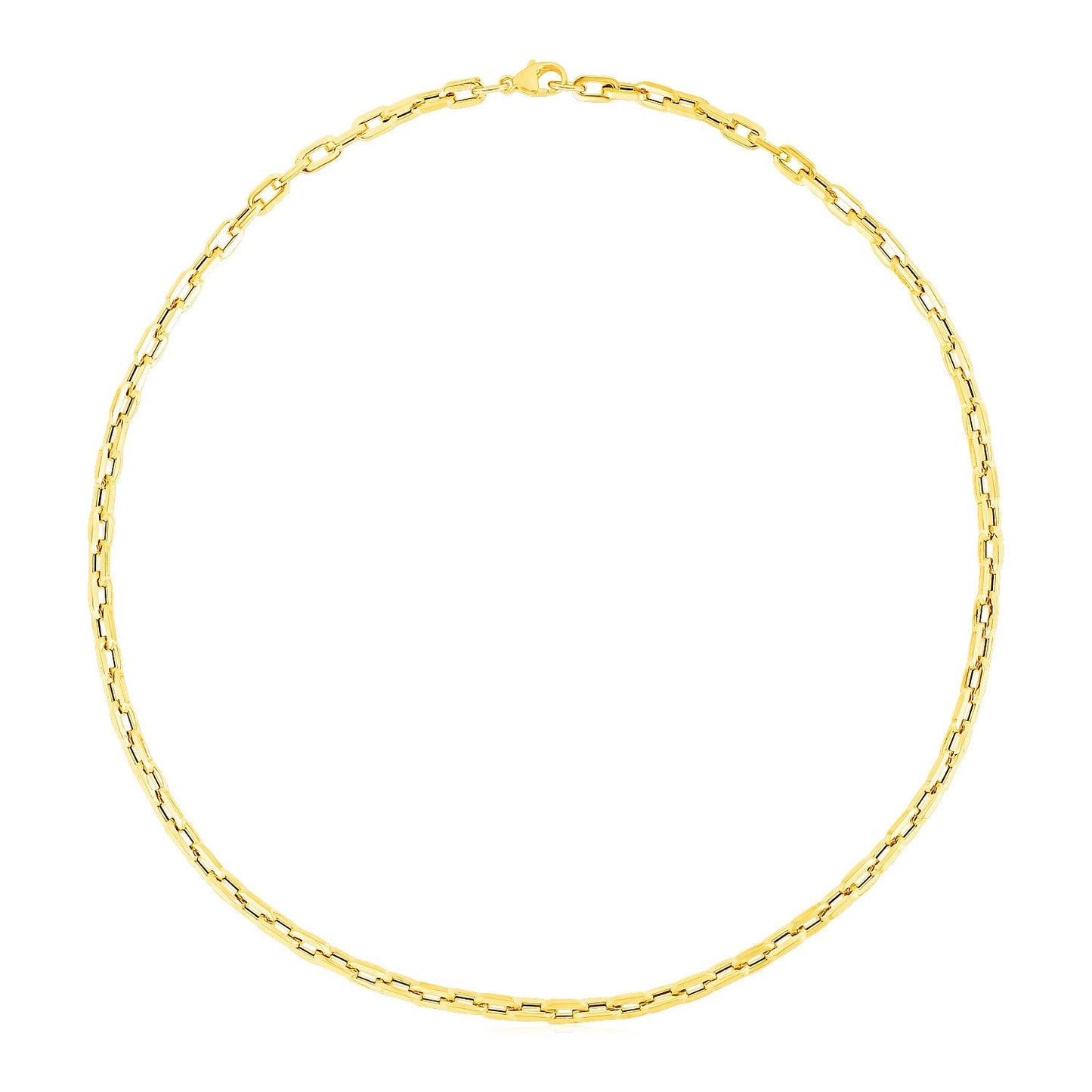 14k Yellow Gold Paperclip Chain Necklace - ThisandThatShoppe