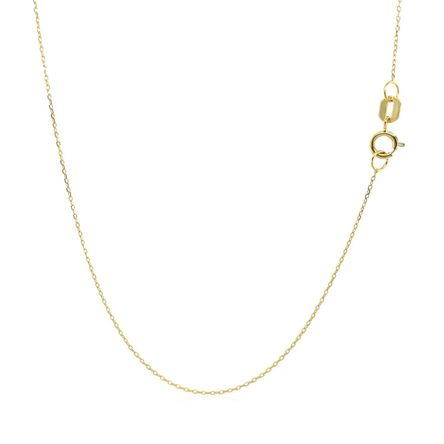 14k Yellow Gold Necklace with Moon - ThisandThatShoppe