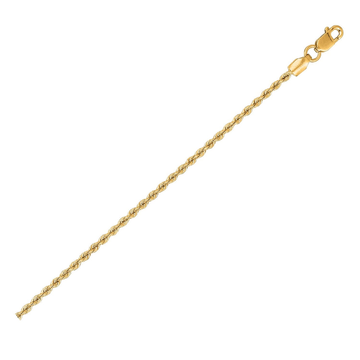 14k Gelbgold massive Seilkette (1,50 mm)