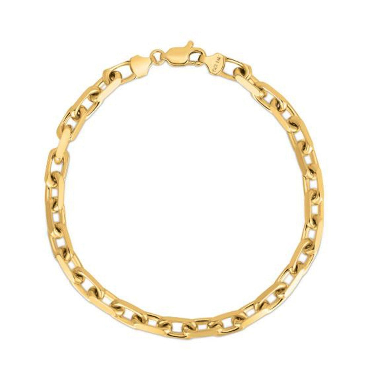14k Gelbgold Panzerkettenarmband (4,80 mm)