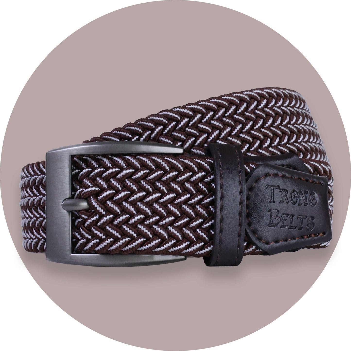 Dark Oak Premium Stretch Belt - ThisandThatShoppe