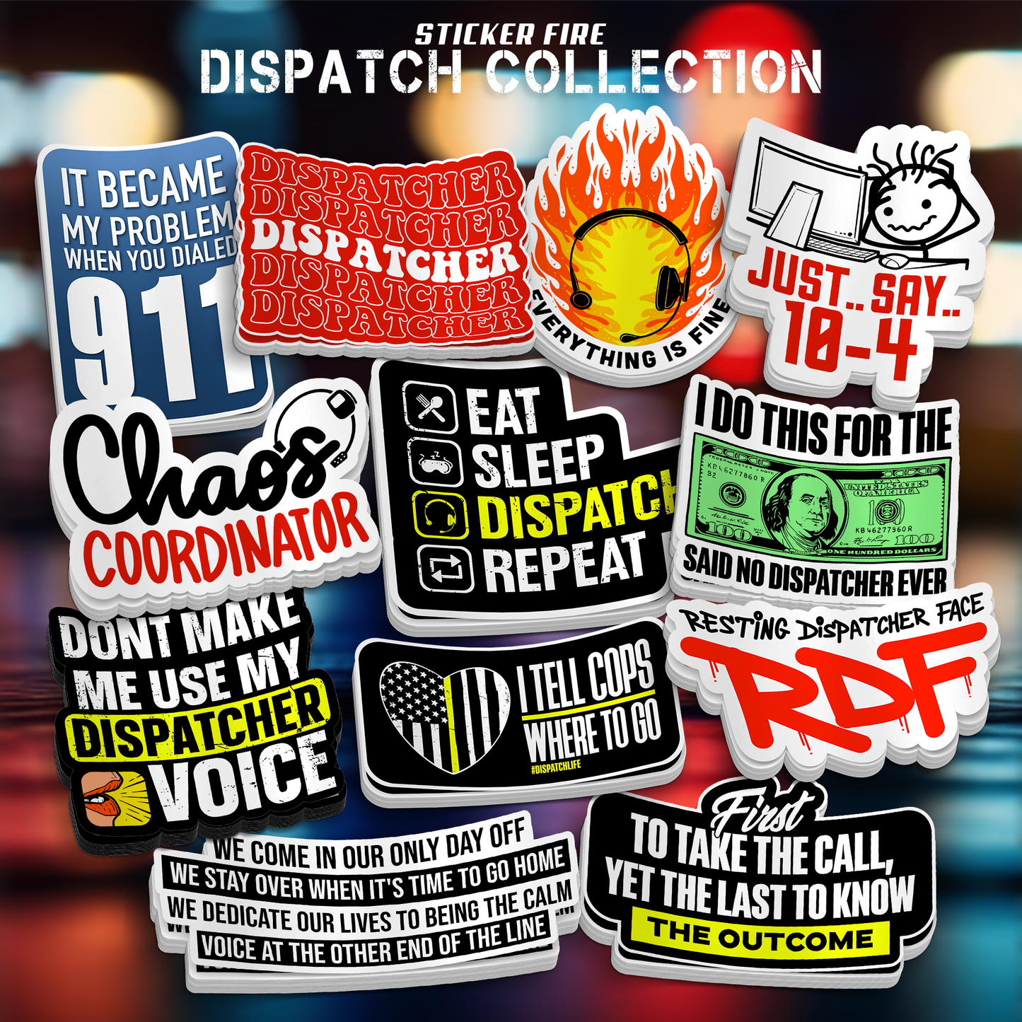 La collection de l'opératrice - Pack de stickers amusants