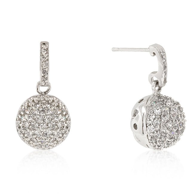CZ Ball Dangle Earrings - ThisandThatShoppe