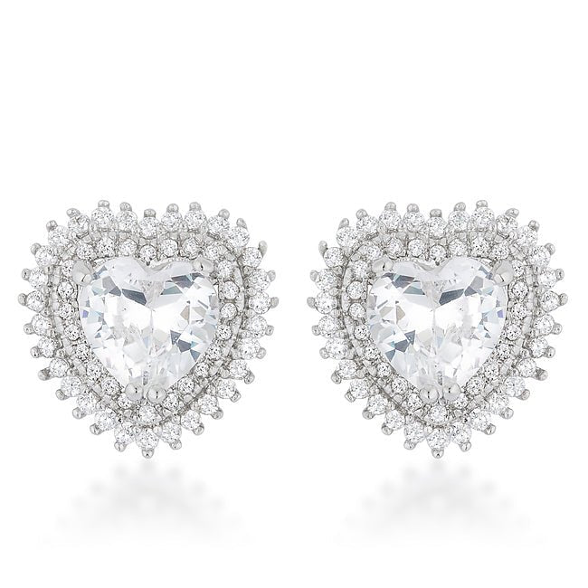 Halo Heart Earrings - ThisandThatShoppe
