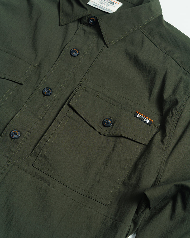 Echo Bravo LS Shirt - Army - ThisandThatShoppe