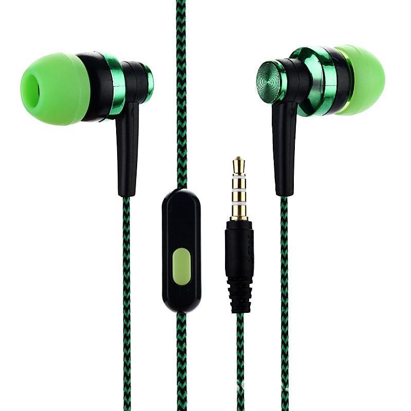 STEVVEX In-ear Braided Wiring Cord Universal Music Subwoofer Earphone Wheat Wire Earphone For Smart Phone and Android Mobile Phone