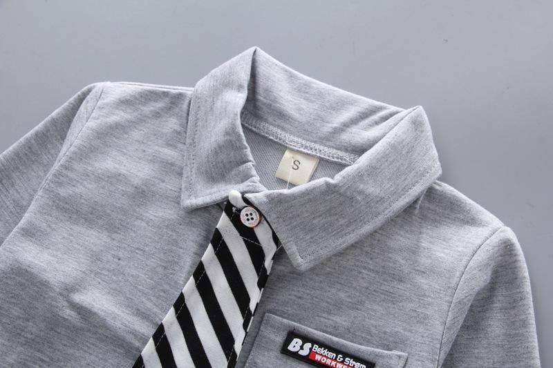 Newborn Baby Boys Clothes Formal Party Clothing Sets Tie Shirt and Pants Outfits Set 0-4 Year For Boys In Modern Style