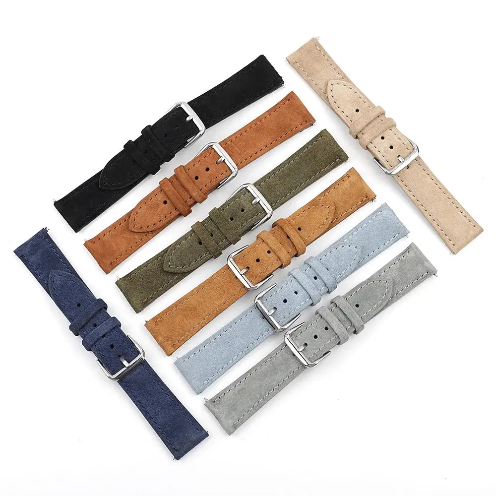 Bracelet en cuir suédé Ticwatch - Doux, Élégant, Confortable