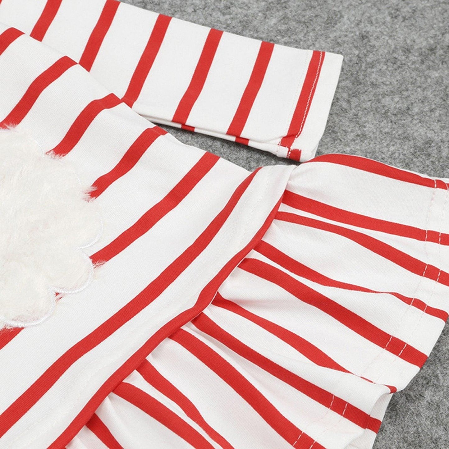 Baby Girls Long Sleeve Stripe Christmas Outfits Dress For Girls Clothes Unique Design Excellent Look