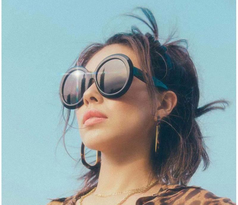 Luxury Round Oversized Big Frame Oval Vintage Elegant Woman Sunglasses Oculos De Sol Gafas