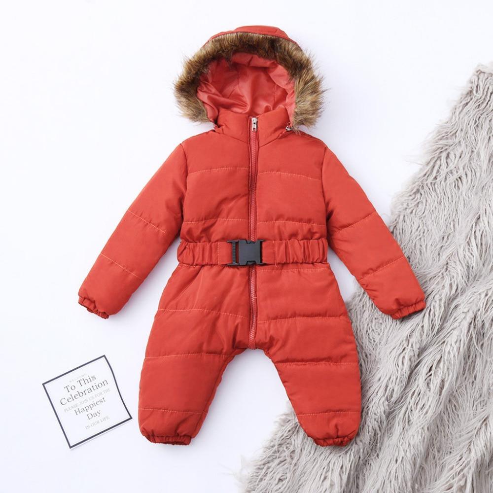 Winter Clothes For Infant Baby Hooded Warm Thick Snowsuit Jumpsuit Romper for Boys and Girls Style