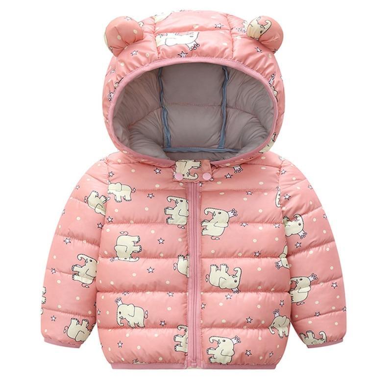 Baby Girls Winter Jackets For Children Spring Autumn Outerwear Hooded Infant Coats In Modern Design For Girls and Boys