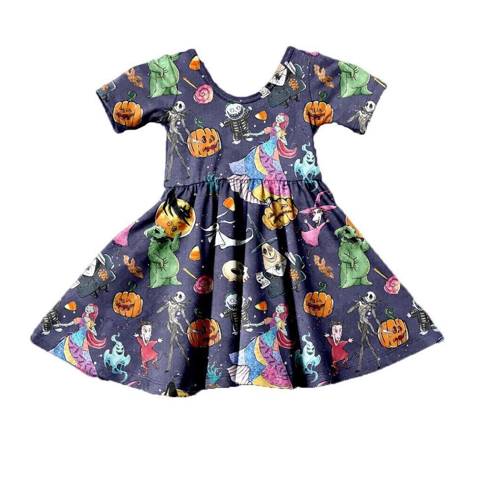 Baby Girls Children Cotton Short Sleeve Casual Dress Unique Design Perfect Gift For Her