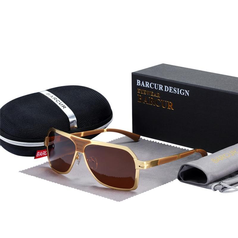 Brand Designer Driving Sunglasses for Men Polarized Sunglasses Men in Aviation Retro Design With High Quality Full Metal Frame and UV400 Protection