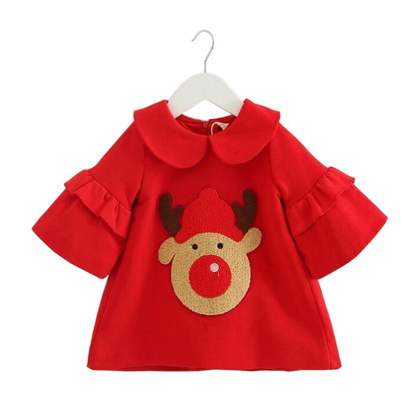 Christmas Baby Girl Clothes Cotton Party Dresses For Girls Newborn Kids Warm Toddler Unique Design