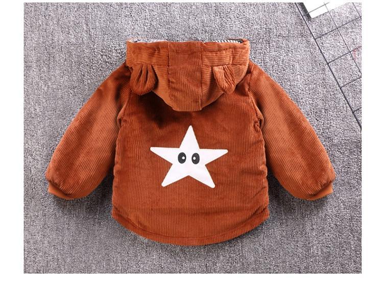 Infant Baby Jacket Autumn Winter Hooded Outerwear Coat / Newborn Jacket.