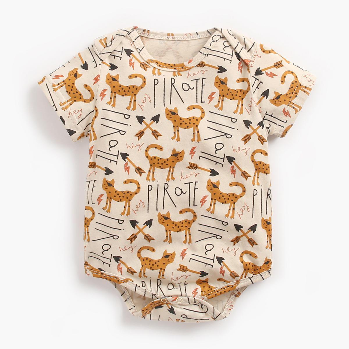 Luxury Modern Interesting Printed Newborn Baby Bodysuit Children Clothing Girls Boy Jumpsuit For Baby Kids