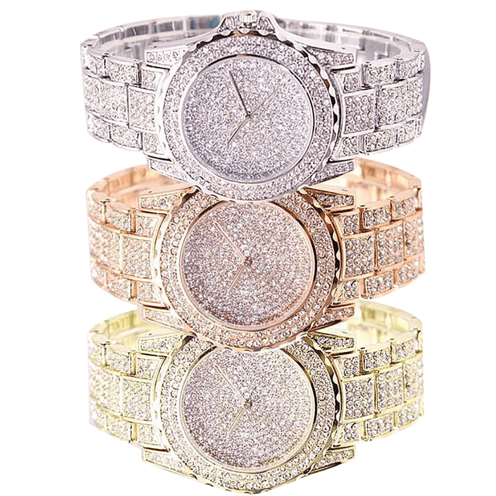 Fashion Watch Women Luxury Round Quartz Watch Wrist Watches for Women Shiny Gold Sliver Watches Wrist Watch For Ladies Gift