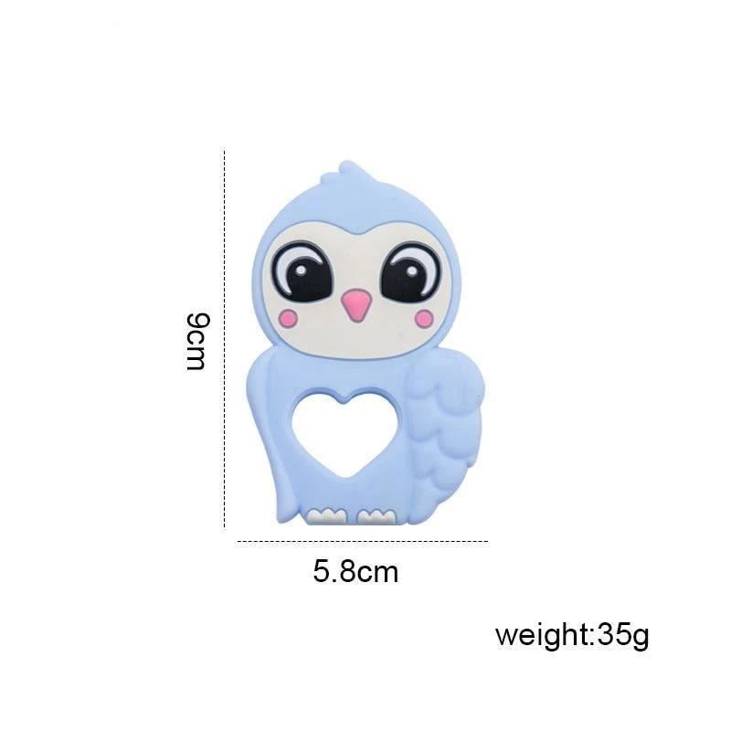 Silicone Baby Teether Toddler Toy, Stroller Accessories For Pacifier Chain Owl Food Grade Toys Baby Teether