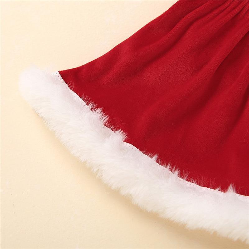 Baby Girls Christmas Romper Ruffles Fly Sleeve Sequins Red Party Dress Unique Design Excellent Look