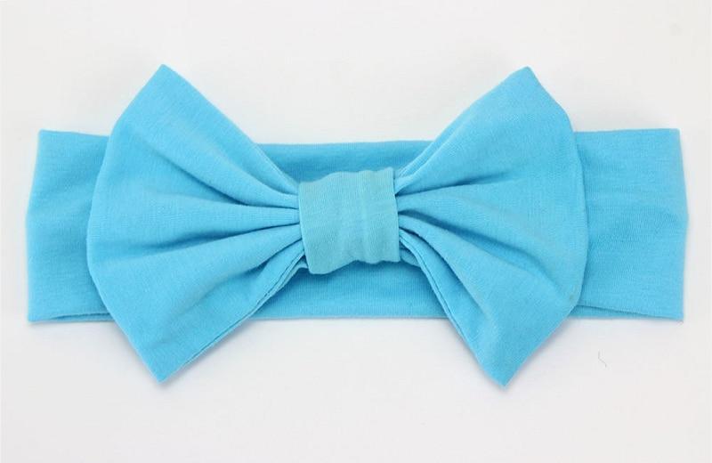 Headband Knitted Cotton Children Girls Elastic Bow Hair Bands Turban for girl Headbands
