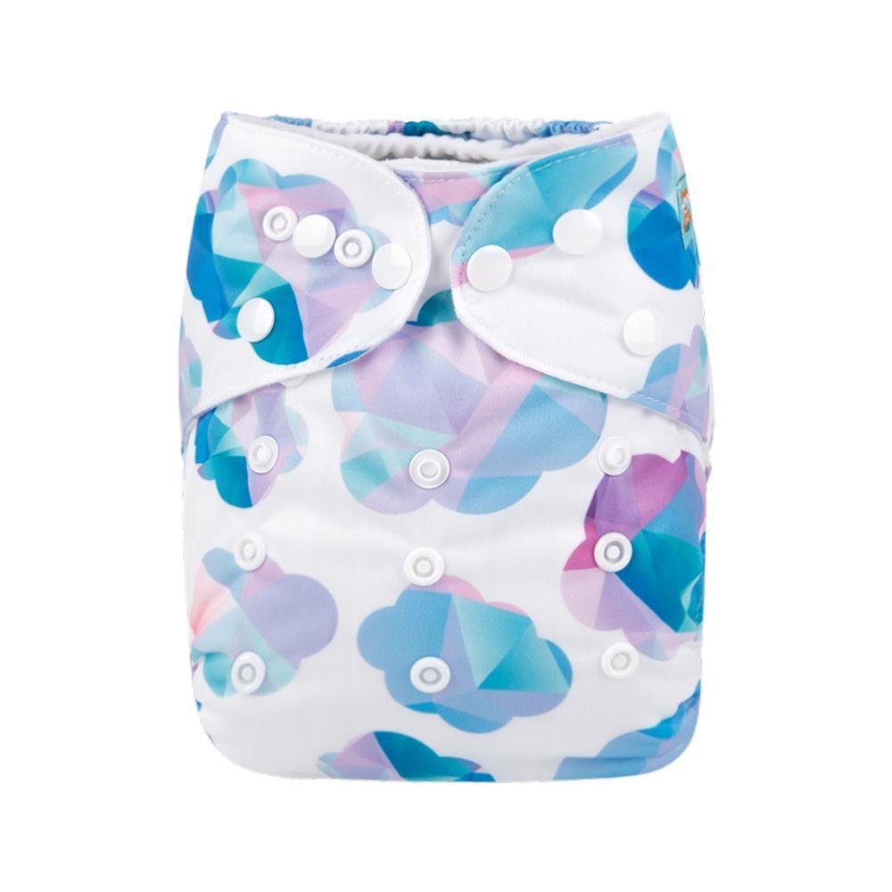 Baby One Size Fits All Reusable Baby Cloth Diaper with Microfiber Insert Diaper For Baby Boys and Baby Girls In Modern New Printed Design