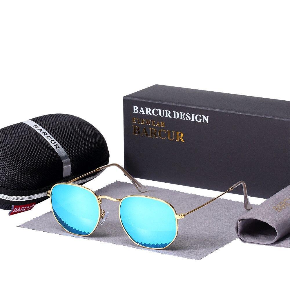New Luxury and Elegant Reflective Universla Sunglasses for Men and Women Stainless Steel Frame Eyewear Mirror Hexagon Glasses With UV400 Protection