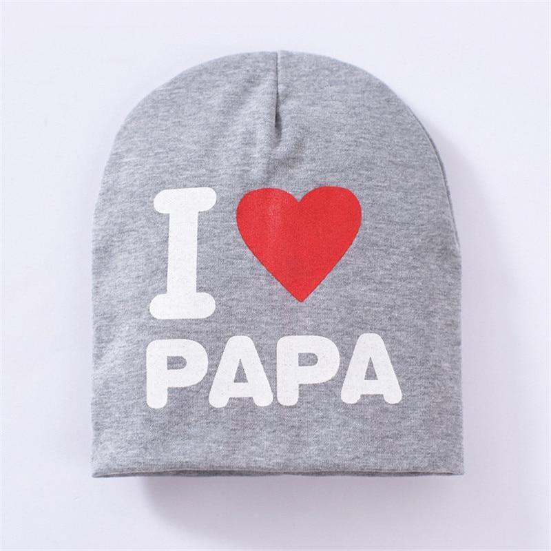 Baby " I Love mama , i love papa" Cap Children Cap Kids Solid Baby Beanie Hat Fashion Ears Straw In Modern New Design