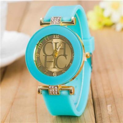 STEVVEX simple leather Casual Quartz Watch Women Crystal Silicone Watches Wrist Watch For Women and Girls Coffee