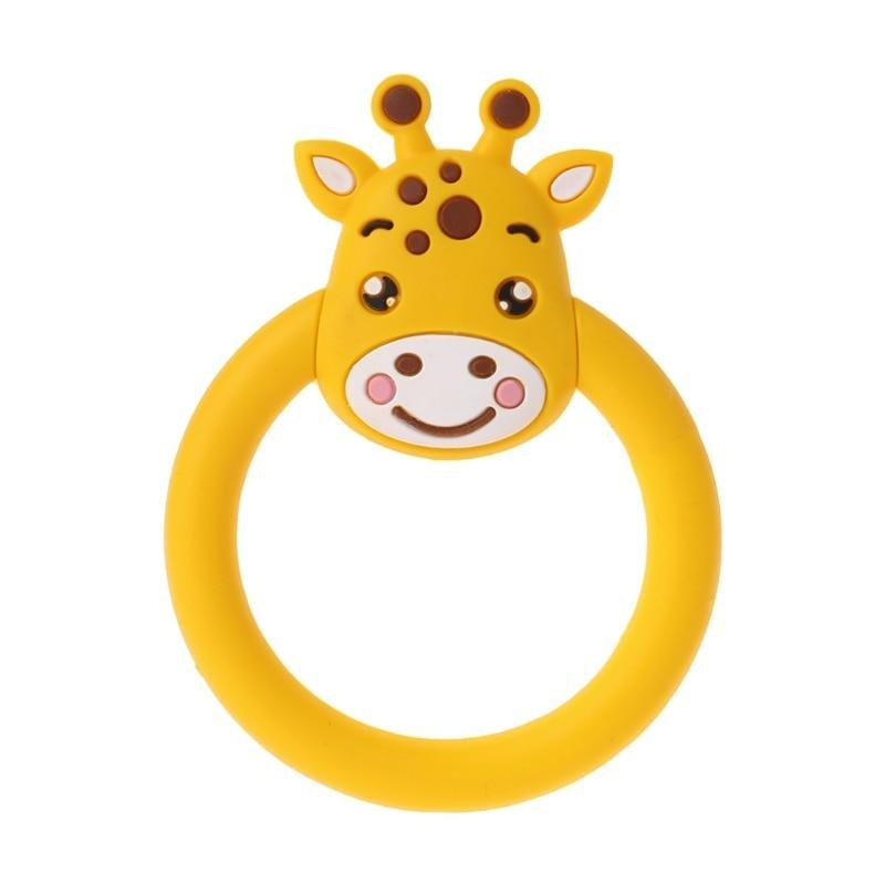 Baby Silicone Teether Pacifier Cartoon Teething Nursing Silicone BPA Free Toys For Baby KIds